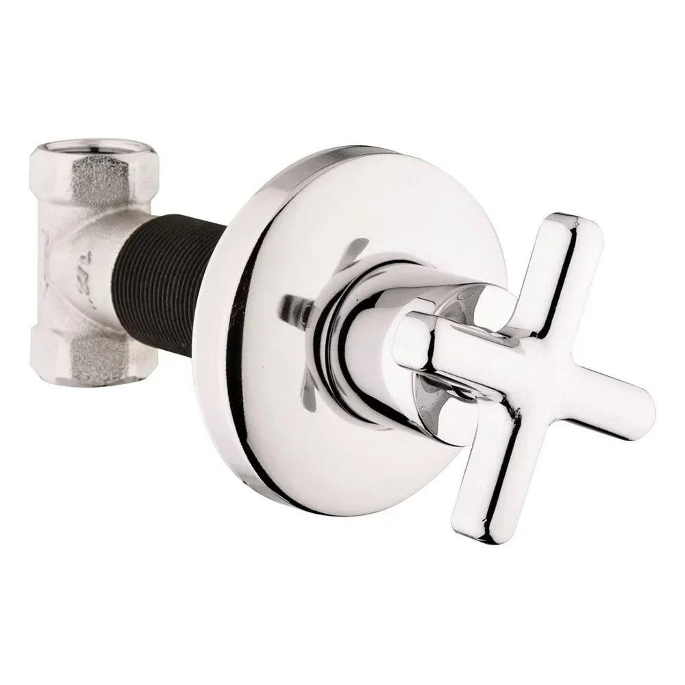 CREAVIT AC 70S Bidet – Chrom – Kreuz Unterputzventil – Produktfoto, Helia Bad