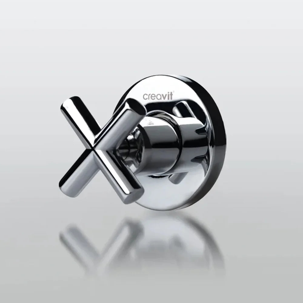 CREAVIT AC 70S Bidet – Chrom – Kreuz Unterputzventil – Produktfoto, Helia Bad