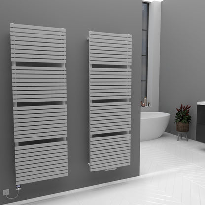 Badheizkörper Handtuchwärmer Paneelheizkörper 1350 Watt FLORA Weiß – Produktfoto, Helia Bad
