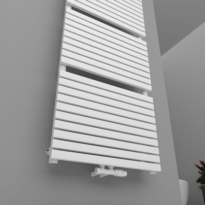 Badheizkörper Handtuchwärmer Paneelheizkörper 1350 Watt FLORA Weiß – 60 × 160 – Produktfoto, Helia Bad