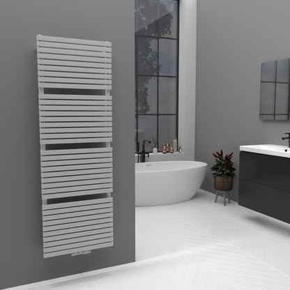 Badheizkörper Handtuchwärmer Paneelheizkörper 1350 Watt FLORA Weiß – 50 × 140 – Produktfoto, Helia Bad