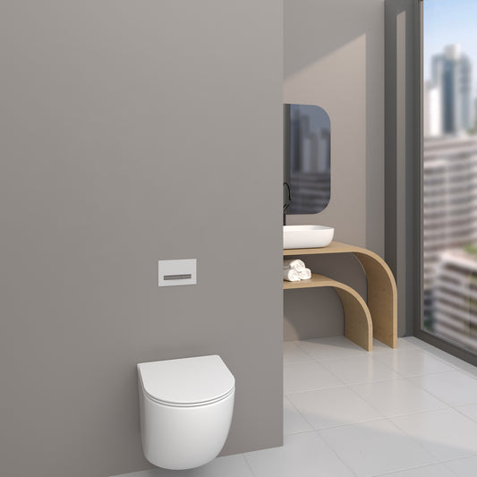 Hänge-WC LAVINNO Tornado Rimless – Weiß glänzend, spülrandlos