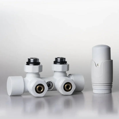 Multiblock Set für Badheizkörper Eck- und Durchgangsform – Anthrazit × Durchgang – 16mm – Produktfoto, Helia Bad