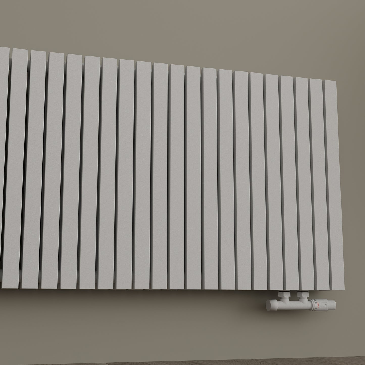 Paneelheizkörper Designheizkörper Horizontal Doppellagig Weiss FLORA