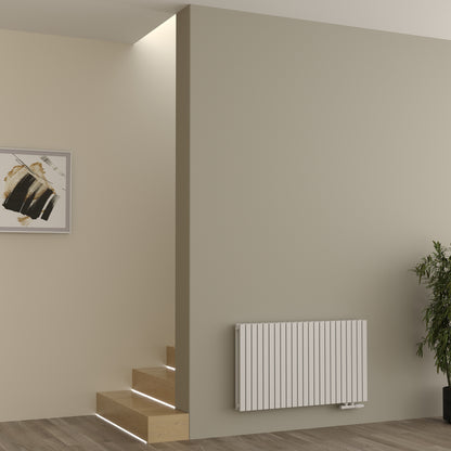 Paneelheizkörper Designheizkörper Horizontal Doppellagig Weiss FLORA