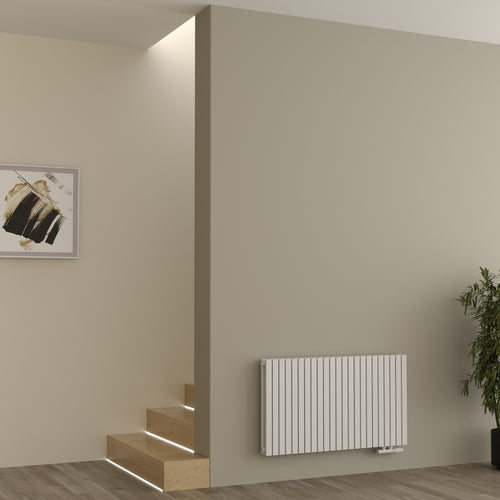 Paneelheizkörper Designheizkörper Horizontal Doppellagig Weiss FLORA
